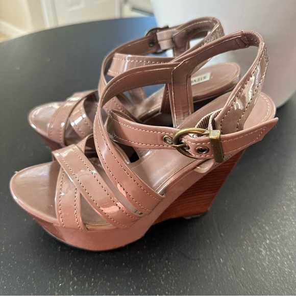 Steve Madden Wedges Taupe Size 7 - Picture 1 of 11